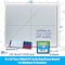 Flipside Two-Sided Dry Erase Boards, XY Axis/Plain, 9in. x 12in., with Colored Pens + Erasers, 12PK 19100 - alternate 2